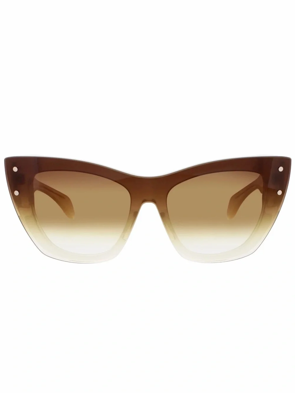 New BUGATTI 48L BNE Women's Brown Gradient Cat-Eye Sunglasses Authentic